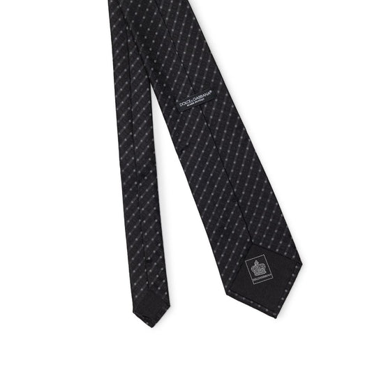 Dolce & Gabbana Dolce & Gabbana Black Silk Ties & Bowty 1728,67397976224,8 cm,Accessories,Black,Dolce & Gabbana,Men,Men - Accessories,New with tags,Ties & Bowties - Men - Accessories DO&-8257676-8 CM
