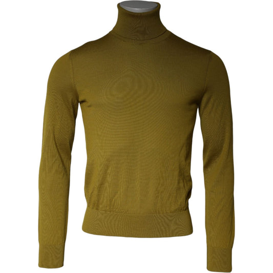 Dolce & Gabbana Dolce & Gabbana Brown Cashmere Turtleneck Pullover Sweater TSH86983-46 1728,67345645728,Brown,Dolce & Gabbana,IT46 | S,Material: 100% cashmere,Men,Preowned / Defect,Sweaters - Men - Clothing