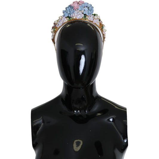 Dolce & Gabbana Dolce & Gabbana Exquisite Crystal Diadem Tiara SMY100489 Category-Accessories,Dolce & Gabbana,Gender-Women,Gold,Headbands - Women - Accessories,New with tags,Subcategory-Headbands,Women