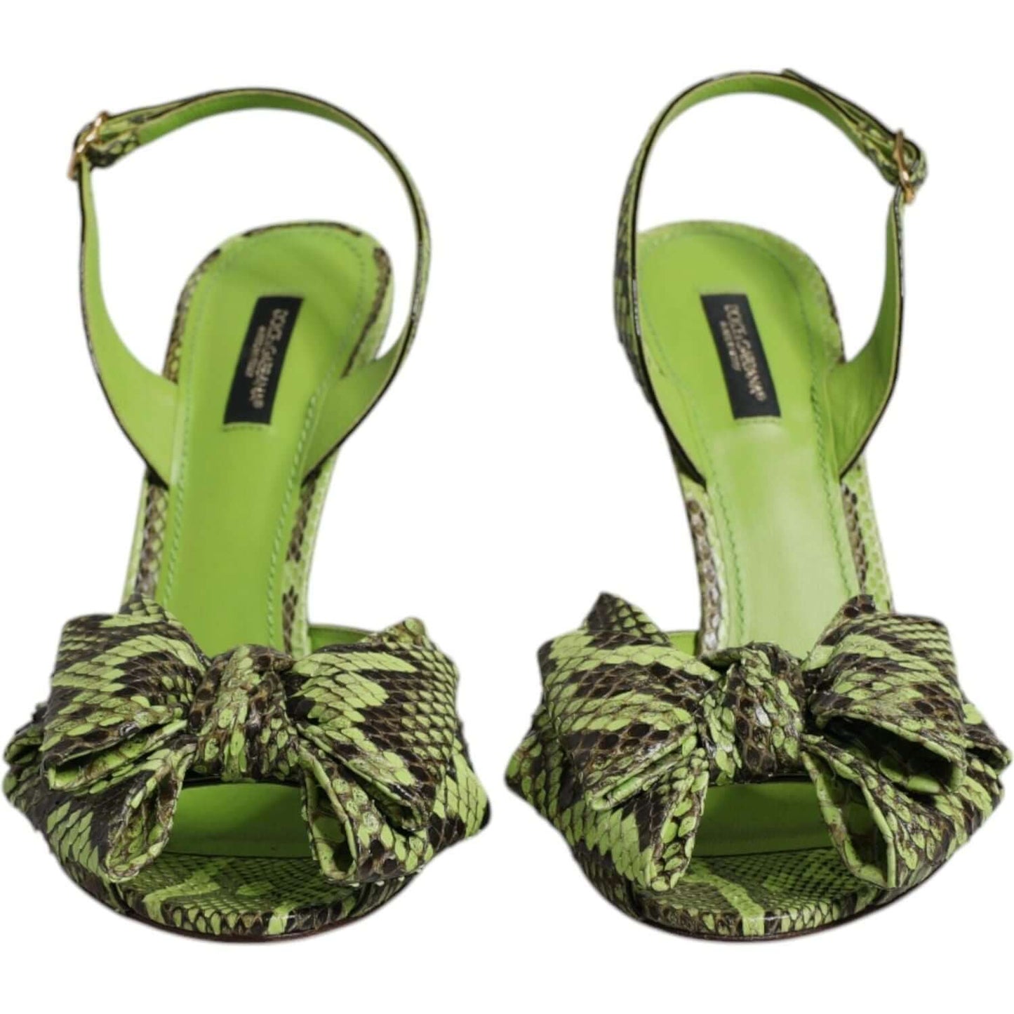 Dolce & Gabbana Dolce & Gabbana Green Python Leather Heels Sandals Shoes LA12554-35.5 1728,67345645728,Dolce & Gabbana,EU35.5/US5,EU35/US4.5,EU36.5/US6,EU36/US6,EU37.5/US7,EU38.5/US8,EU38/US7.5,EU39.5/US9,EU40/US9.5,Green,Material: 90% Molurus Python 4% C