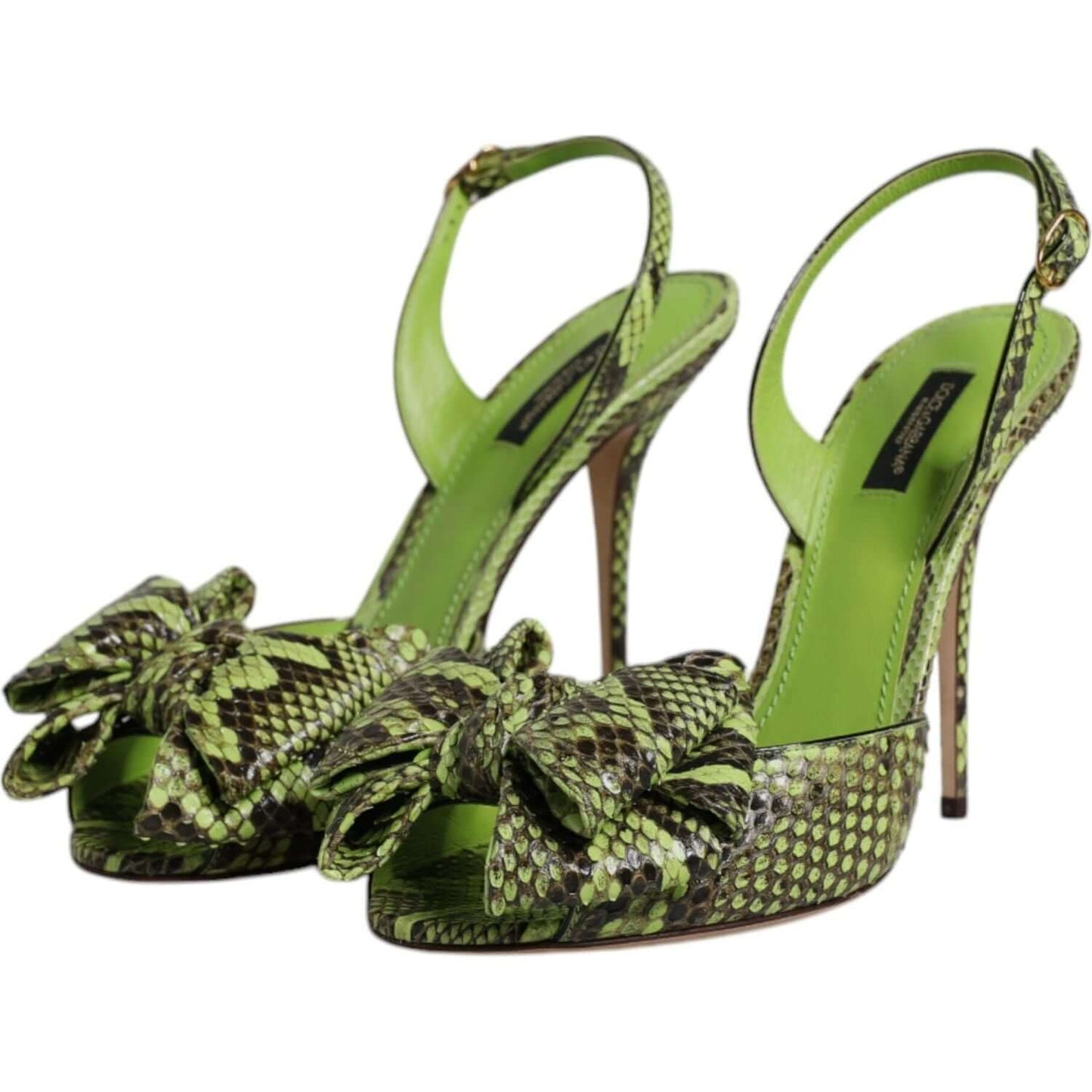 Dolce & Gabbana Dolce & Gabbana Green Python Leather Heels Sandals Shoes LA12554-35.5 1728,67345645728,Dolce & Gabbana,EU35.5/US5,EU35/US4.5,EU36.5/US6,EU36/US6,EU37.5/US7,EU38.5/US8,EU38/US7.5,EU39.5/US9,EU40/US9.5,Green,Material: 90% Molurus Python 4% C
