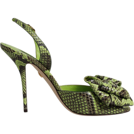 Dolce & Gabbana Dolce & Gabbana Green Python Leather Heels Sandals Shoes LA12554-35.5 1728,67345645728,Dolce & Gabbana,EU35.5/US5,EU35/US4.5,EU36.5/US6,EU36/US6,EU37.5/US7,EU38.5/US8,EU38/US7.5,EU39.5/US9,EU40/US9.5,Green,Material: 90% Molurus Python 4% C