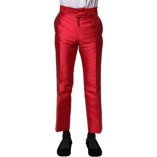 Dolce & Gabbana Dolce & Gabbana Red Polyester Cropped Dress Pants PAN75777-46 1728,67345645728,Clothing,Dolce & Gabbana,IT46 | S,Jeans & Pants - Men - Clothing,Material: 100% Polyester,Men,Men - Clothing,New with tags,Red