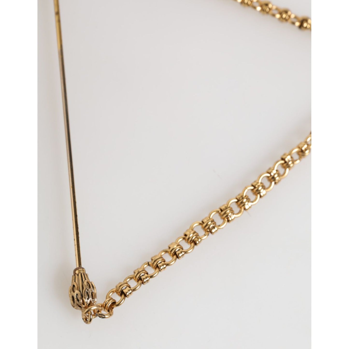 Dolce & Gabbana Lapel Pin Brass Copper Revolver Men Accessories Brooch