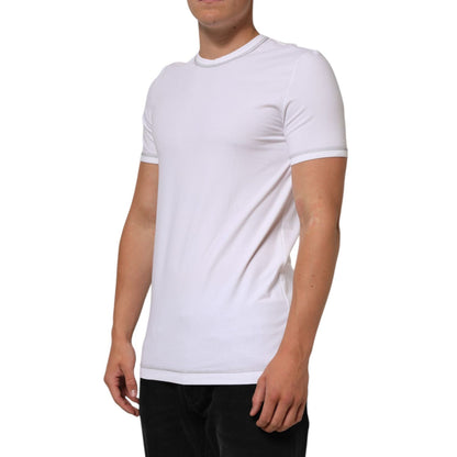 Dolce & Gabbana White Cotton Round Neck Men Underwear T-shirt
