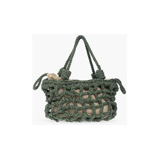 Dsquared² Dsquared² Solid Color Bag with Braided Design and Removable Inner Pouc DSP517097GD 1728,74866327712,Bags,Dsquared²,Green,New with tags,Shoulder Bags - Women - Bags,Women,Women - Bags
