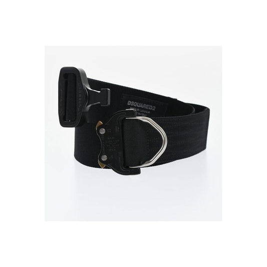 Dsquared² Dsquared² Solid Color Technical Fabric Belt 45mm DS-P645277-60 CM / 24 INCHES 1728,60 cm / 24 Inches,74866327712,Accessories,Belts - Women - Accessories,Black,Dsquared²,New with tags,Women,Women - Accessories