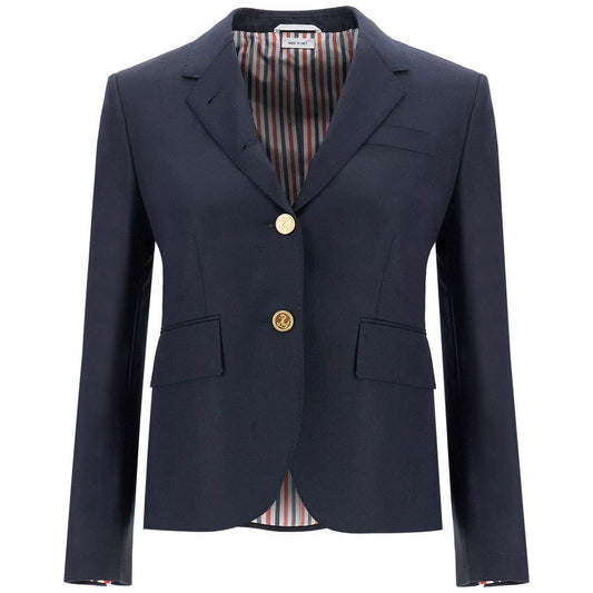 Thom Browne single-breasted cropped jacket in 120's wool
