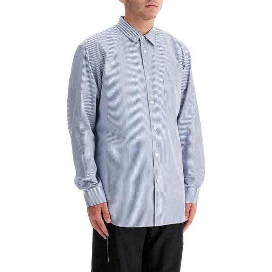 Comme Des Garcons Shirt 'strong will' striped Shirts Comme Des Garcons Shirt Light Gray