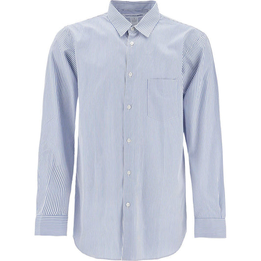 Comme Des Garcons Shirt 'strong will' striped Shirts Comme Des Garcons Shirt Light Gray
