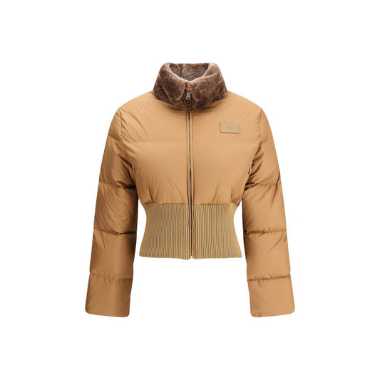 Fendi Brown Polyester Full-Length Jacket