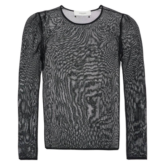 Golden Goose black viscose sweater with small metallic applications
