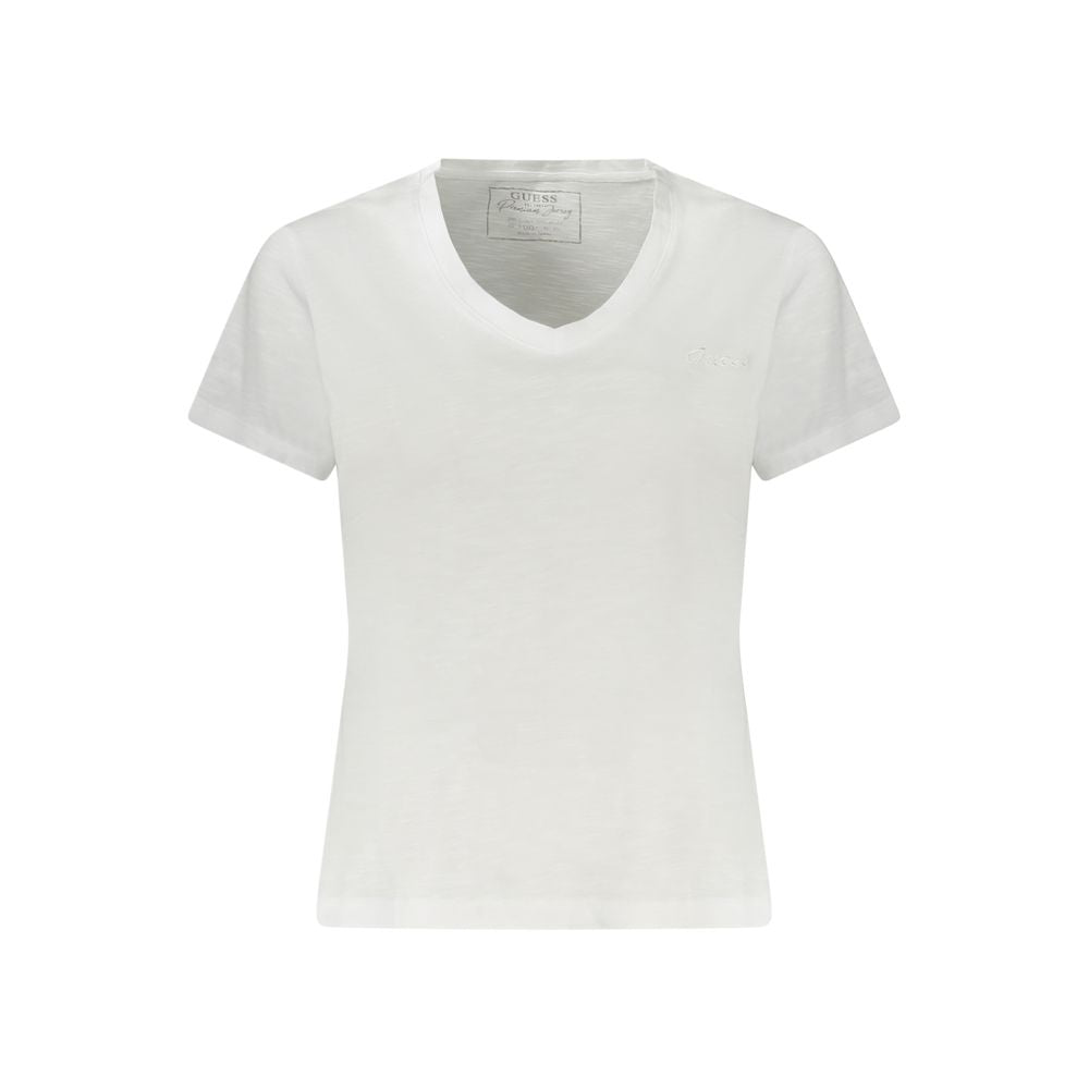 Guess Jeans Bianco Cotton Women T-Shirt