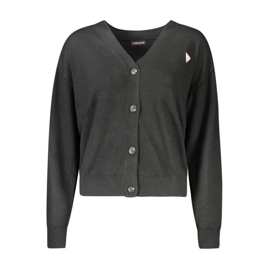 Guess Jeans Guess Jeans Black Polyester Women Cardigan 1728,67403481248,Black,Clothing,Guess Jeans,New with tags,S,Sweaters - Women - Clothing,Women,Women - Clothing,XS GU-35173-XS