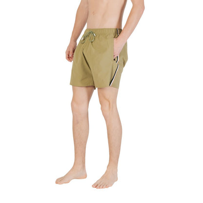Hugo Boss Green Polyester Swim Shorts