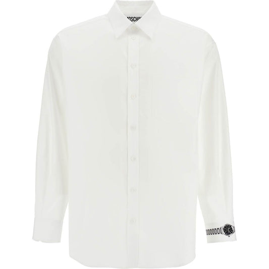 Moschino printed cuff shirt with unique Shirts Moschino Beige