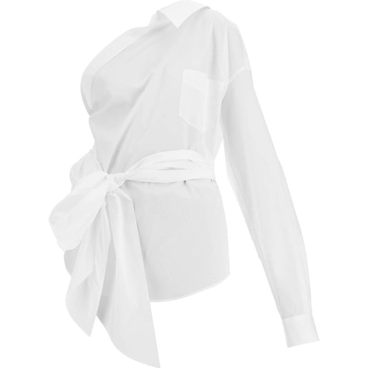 Moschino one-shoulder poplin stretch Topwear Moschino Lavender
