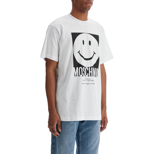 Moschino 'smiley print t-shirt Topwear Moschino Light Gray