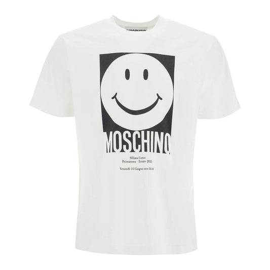 Moschino 'smiley print t-shirt Topwear Moschino Beige
