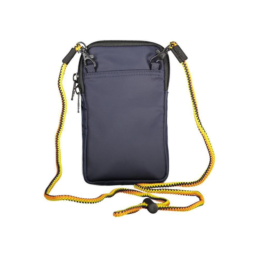 Front view with bag zipped and handles upright.