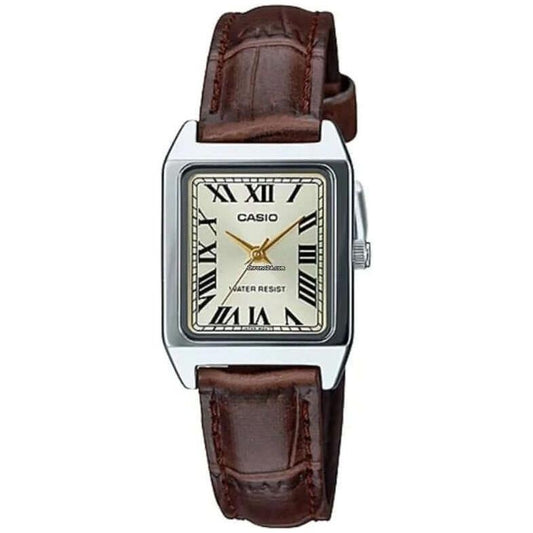 CASIO COLLECTION Mod. TANK, LEATHER - CHAMPAGNE WATCHES CASIO COLLECTION & VINTAGE Dark Slate Gray