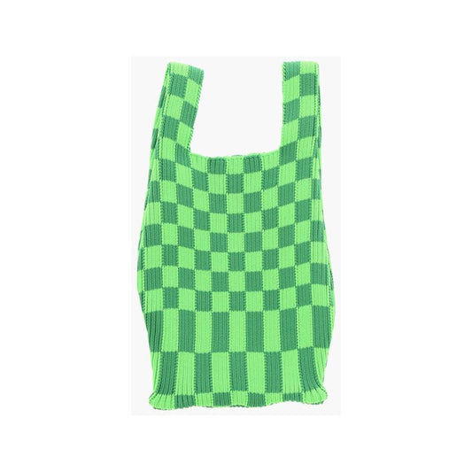 Last Frame Last Frame Two-Tone Checked Mini Bag with Faux Leather Shoulder Strap LAP605847GD 1728,74866327712,Bags,Green,Last Frame,New with tags,Shoulder Bags - Women - Bags,Women,Women - Bags