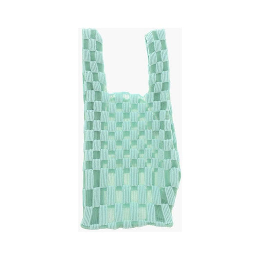 Last Frame Last Frame Two-Tone Checked Tote Bag LAP605837GD 1728,74866327712,Bags,Green,Last Frame,New with tags,Tote Bags - Women - Bags,Women,Women - Bags