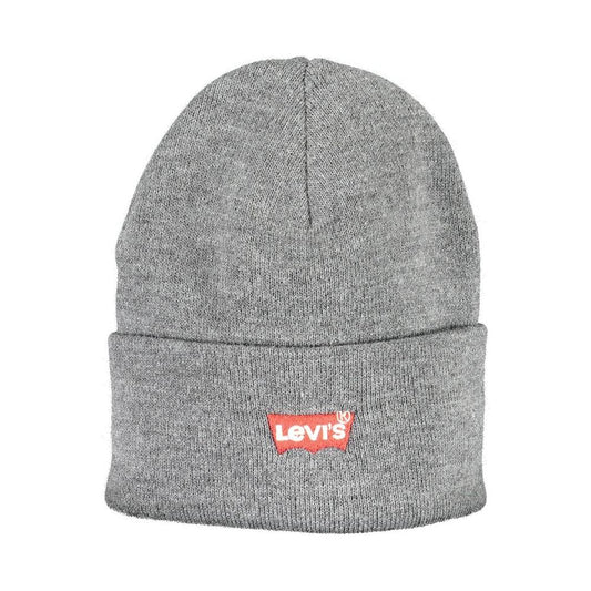 Levi's Levi's Gray Acrylic Men Cap LE-16089 1728,67403481248,Gray,Hats & Caps - Men - Accessories,Levi's,Men,New with tags