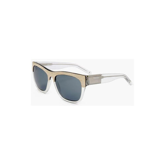 Linda Farrow Linda Farrow PHILLIP LIM Wayfarer Sunglasses with Wood Effect Detail LIP687001GD 1728,74866327712,Linda Farrow,Men,New with tags,Sunglasses for Men - Sunglasses,White