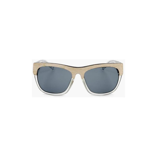 Linda Farrow Linda Farrow PHILLIP LIM Wayfarer Sunglasses with Wood Effect Detail LIP687001GD 1728,74866327712,Linda Farrow,Men,New with tags,Sunglasses for Men - Sunglasses,White
