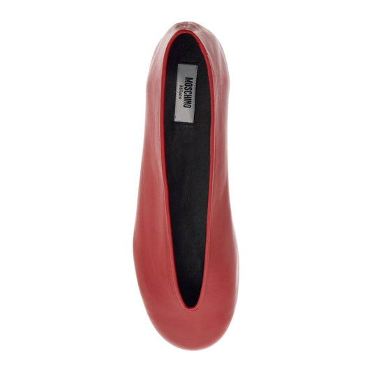 Moschino nappa leather duck baller Flat Shoes Moschino Maroon