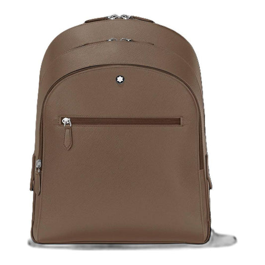 MONTBLANC LEATHER MOD. SARTORIAL MEDIUM BACKPACK 3 COMPARTMENTS - 33X40X13 FASHION ACCESSORIES MONTBLANC Dim Gray