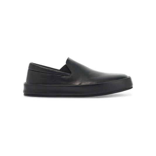 Marsell minimalist black calfskin slip-on slippers with rubber sole Moccasins Marsell Dark Slate Gray