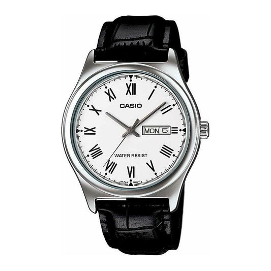CASIO COLLECTION Mod. DAY DATE ROMANS, LEATHER - WHITE WATCHES CASIO COLLECTION & VINTAGE White Smoke