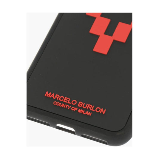 Marcelo Burlon Marcelo Burlon embossed printed CROSS 3D XS iphone case MAP410208GD 1728,74866327712,Black,Jewelry,Marcelo Burlon,Men,Men - Jewelry,New with tags,Other - Men - Jewelry
