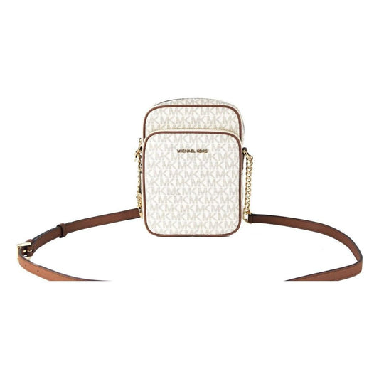 Michael Kors Michael Kors Jet Set Medium Vanilla PVC North South Chain Crossbody Handbag 55788 1728,67346104480,Crossbody Bags - Women - Bags,Michael Kors,New with tags,Women