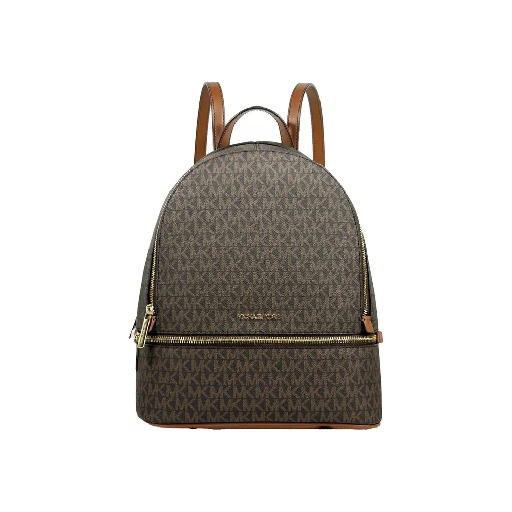 Michael Kors Michael Kors Rhea Medium PVC Backpack Bookbag Brown 25552 1728,67346104480,Backpacks - Women - Bags,Michael Kors,New with tags