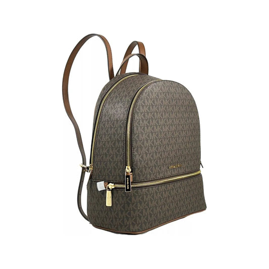 Michael Kors Michael Kors Rhea Medium PVC Backpack Bookbag Brown 25552 1728,67346104480,Backpacks - Women - Bags,Michael Kors,New with tags