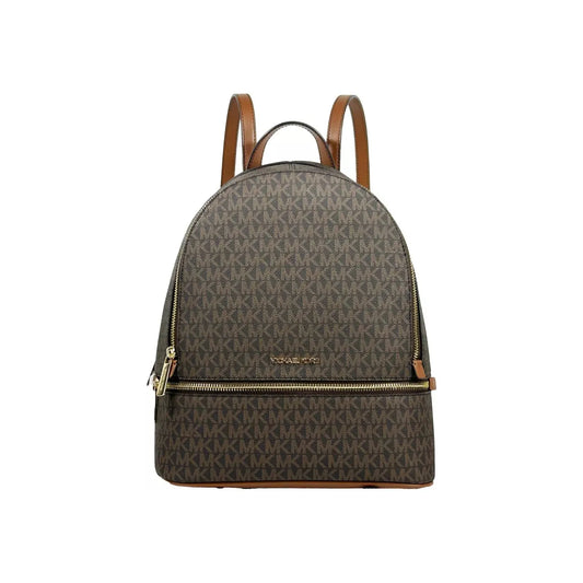 Michael Kors Michael Kors Rhea Medium PVC Backpack Bookbag Brown 25552 1728,67346104480,Backpacks - Women - Bags,Michael Kors,New with tags
