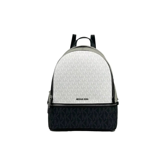 Michael Kors Michael Kors Rhea Medium PVC Backpack Bookbag Optic White Multi 30754 1728,67346104480,Backpacks - Women - Bags,Michael Kors,New with tags