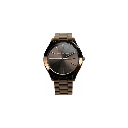 Michael Kors Michael Kors Slim Runway Brown Stainless Steel Watch MK3418 MK3418 1728,67346104480,Michael Kors,New with tags,Unisex Watches - Watches,Watches
