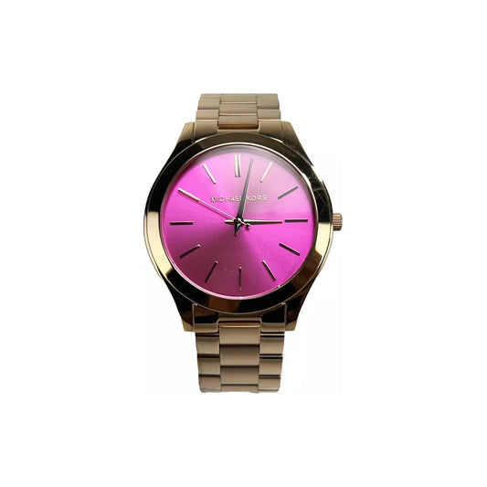 Michael Kors Michael Kors Slim Runway Stainless Steel Watch MK3291 Pink Silver MK3291 1728,67346104480,Michael Kors,New with tags,Unisex Watches - Watches