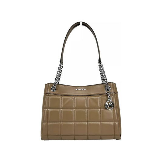 Michael Kors Michael Kors Susan Medium Chain Shoulder Tote Bag Driftwood 13008 1728,67346104480,Michael Kors,New with tags,Shoulder Bags - Women - Bags,Tote Bags - Women - Bags