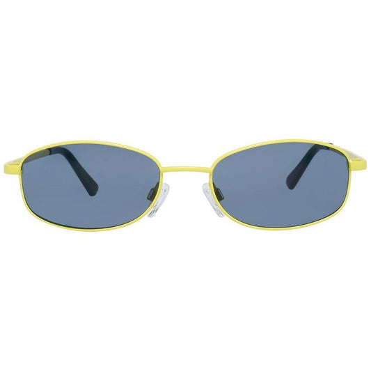 More & More Yellow Metal Sunglasses