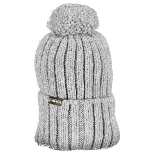 Napapijri Napapijri Gray Acrylic Men Hat NA-15226 1728,67403481248,Gray,Hats & Caps - Men - Accessories,Men,Napapijri,New with tags