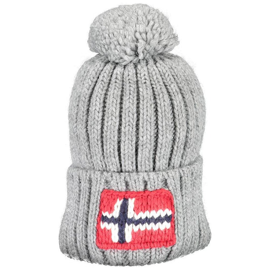 Napapijri Napapijri Gray Acrylic Men Hat NA-15226 1728,67403481248,Gray,Hats & Caps - Men - Accessories,Men,Napapijri,New with tags
