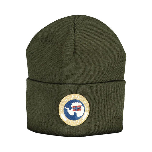 Napapijri Napapijri Green Acrylic Hats & Cap NA-24957 1728,67403481248,Green,Hats & Caps - Men - Accessories,Men,Napapijri,New with tags