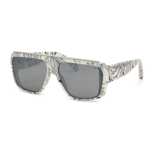 Philipp Plein Philipp Plein White Injected Sunglasses PPSPP074649YLX22GAC 1728,Men,New with tags,Philipp Plein,Sunglasses for Men - Sunglasses,White