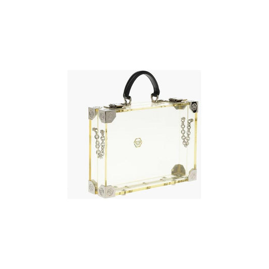 Philipp Plein Philipp Plein sheer rigid handbag with removable shoulder strap PHP449915GD 1728,74866327712,Bags,New with tags,Philipp Plein,Tote Bags - Women - Bags,Women,Women - Bags,Yellow