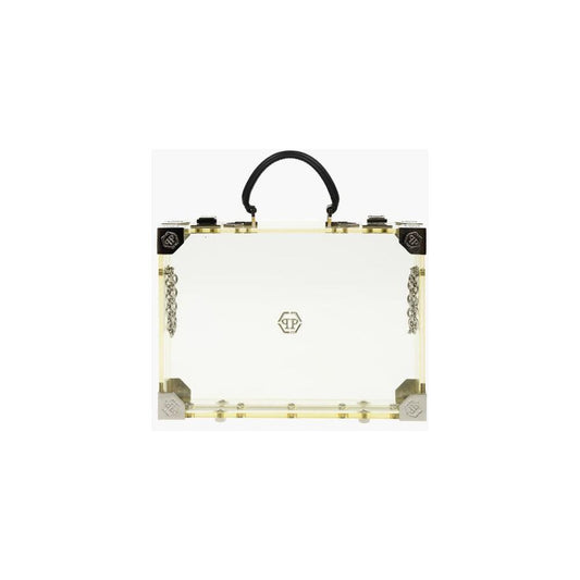 Philipp Plein Philipp Plein sheer rigid handbag with removable shoulder strap PHP449915GD 1728,74866327712,Bags,New with tags,Philipp Plein,Tote Bags - Women - Bags,Women,Women - Bags,Yellow